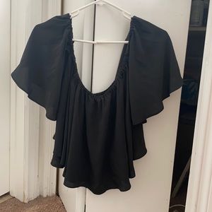 Black flowing shirt